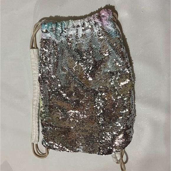 Unicorn Sequin Drawstring Backpack - Picture 2 of 7